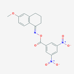 6-methoxy-3,4-dihydro-1(2H)-naphthalenone O-{3,5-bisnitrobenzoyl}oxime