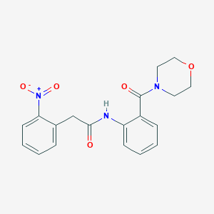 N-[2-(4-morpholinylcarbonyl)phenyl]-2-(2-nitrophenyl)acetamide