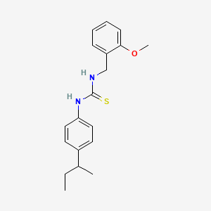 molecular formula C19H24N2OS B4131078 N-(4-sec-butylphenyl)-N'-(2-methoxybenzyl)thiourea 