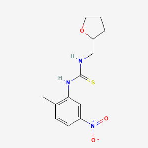 molecular formula C13H17N3O3S B4131091 N-(2-methyl-5-nitrophenyl)-N'-(tetrahydro-2-furanylmethyl)thiourea 