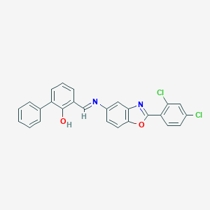 3-({[2-(2,4-Dichlorophenyl)-1,3-benzoxazol-5-yl]imino}methyl)[1,1'-biphenyl]-2-ol