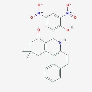 5-(2-Hydroxy-3,5-dinitrophenyl)-2,2-dimethyl-1,3,5,6-tetrahydrobenzo[a]phenanthridin-4-one