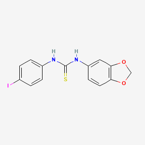 N-1,3-benzodioxol-5-yl-N'-(4-iodophenyl)thiourea