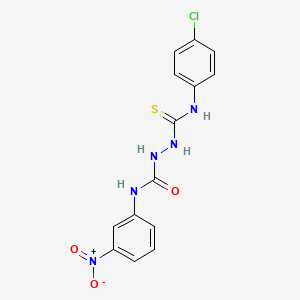 2-{[(4-chlorophenyl)amino]carbonothioyl}-N-(3-nitrophenyl)hydrazinecarboxamide