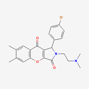 1-(4-bromophenyl)-2-[2-(dimethylamino)ethyl]-6,7-dimethyl-1,2-dihydrochromeno[2,3-c]pyrrole-3,9-dione