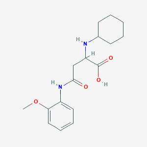 molecular formula C17H24N2O4 B4131326 N~2~-cyclohexyl-N~4~-(2-methoxyphenyl)asparagine 