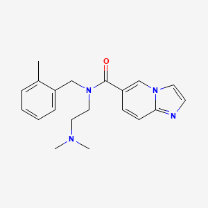 molecular formula C20H24N4O B4131342 N-[2-(dimethylamino)ethyl]-N-(2-methylbenzyl)imidazo[1,2-a]pyridine-6-carboxamide 