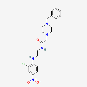 molecular formula C21H26ClN5O3 B4131351 2-(4-benzyl-1-piperazinyl)-N-{2-[(2-chloro-4-nitrophenyl)amino]ethyl}acetamide 