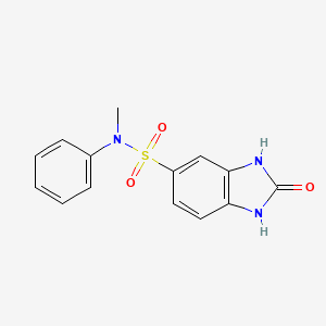 N-methyl-2-oxo-N-phenyl-2,3-dihydro-1H-benzimidazole-5-sulfonamide