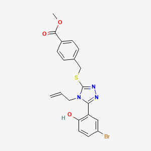 methyl 4-({[4-allyl-5-(5-bromo-2-hydroxyphenyl)-4H-1,2,4-triazol-3-yl]thio}methyl)benzoate