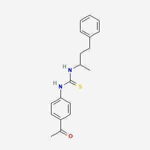 N-(4-acetylphenyl)-N'-(1-methyl-3-phenylpropyl)thiourea