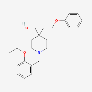 [1-(2-ethoxybenzyl)-4-(2-phenoxyethyl)-4-piperidinyl]methanol