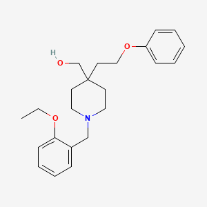 molecular formula C23H31NO3 B4131496 [1-(2-ethoxybenzyl)-4-(2-phenoxyethyl)-4-piperidinyl]methanol 