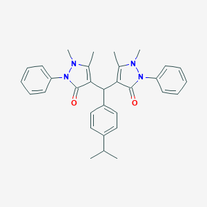 4-[(1,5-dimethyl-3-oxo-2-phenyl-2,3-dihydro-1H-pyrazol-4-yl)(4-isopropylphenyl)methyl]-1,5-dimethyl-2-phenyl-1,2-dihydro-3H-pyrazol-3-one