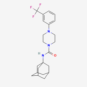 molecular formula C22H28F3N3O B4131517 N-1-adamantyl-4-[3-(trifluoromethyl)phenyl]-1-piperazinecarboxamide 