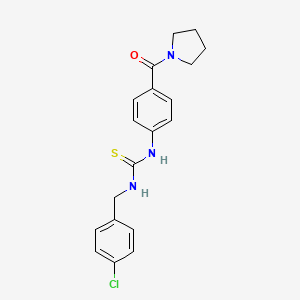 N-(4-chlorobenzyl)-N'-[4-(1-pyrrolidinylcarbonyl)phenyl]thiourea