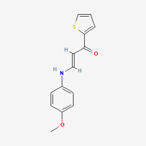 molecular formula C14H13NO2S B4131535 3-[(4-methoxyphenyl)amino]-1-(2-thienyl)-2-propen-1-one 