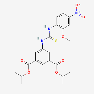 diisopropyl 5-({[(2-methoxy-4-nitrophenyl)amino]carbonothioyl}amino)isophthalate