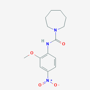 N-(2-methoxy-4-nitrophenyl)-1-azepanecarboxamide