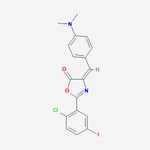 2-(2-chloro-5-iodophenyl)-4-[4-(dimethylamino)benzylidene]-1,3-oxazol-5(4H)-one