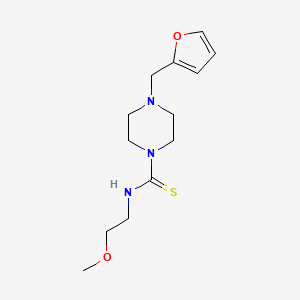 molecular formula C13H21N3O2S B4131579 4-(2-furylmethyl)-N-(2-methoxyethyl)-1-piperazinecarbothioamide 
