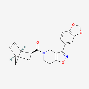 3-(1,3-benzodioxol-5-yl)-5-[(1R*,2S*,4R*)-bicyclo[2.2.1]hept-5-en-2-ylcarbonyl]-4,5,6,7-tetrahydroisoxazolo[4,5-c]pyridine