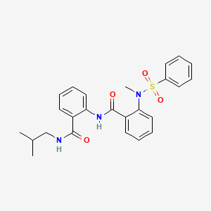 N-{2-[(isobutylamino)carbonyl]phenyl}-2-[methyl(phenylsulfonyl)amino]benzamide