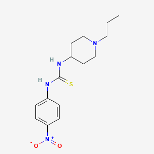 molecular formula C15H22N4O2S B4131613 N-(4-nitrophenyl)-N'-(1-propyl-4-piperidinyl)thiourea 