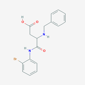 molecular formula C17H17BrN2O3 B4131632 N~2~-benzyl-N~1~-(2-bromophenyl)-alpha-asparagine 