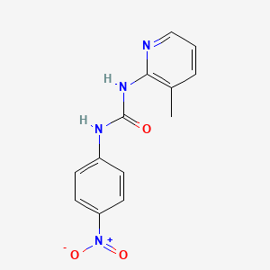 molecular formula C13H12N4O3 B4131643 N-(3-methyl-2-pyridinyl)-N'-(4-nitrophenyl)urea 