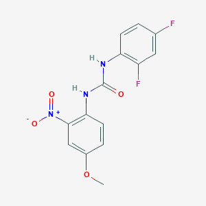 molecular formula C14H11F2N3O4 B4131665 N-(2,4-difluorophenyl)-N'-(4-methoxy-2-nitrophenyl)urea 