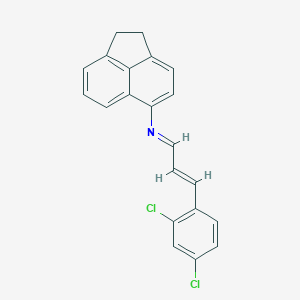 molecular formula C21H15Cl2N B413167 N-[3-(2,4-dichlorophenyl)-2-propenylidene]-N-(1,2-dihydro-5-acenaphthylenyl)amine 