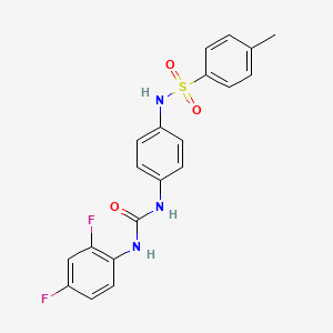 molecular formula C20H17F2N3O3S B4131715 N-[4-({[(2,4-difluorophenyl)amino]carbonyl}amino)phenyl]-4-methylbenzenesulfonamide 