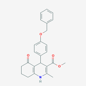 Methyl 4-[4-(benzyloxy)phenyl]-2-methyl-5-oxo-1,4,5,6,7,8-hexahydro-3-quinolinecarboxylate