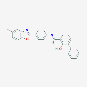 3-({[4-(5-Methyl-1,3-benzoxazol-2-yl)phenyl]imino}methyl)[1,1'-biphenyl]-2-ol