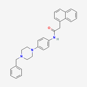 N-[4-(4-benzyl-1-piperazinyl)phenyl]-2-(1-naphthyl)acetamide