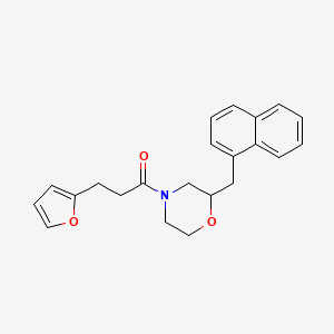 4-[3-(2-furyl)propanoyl]-2-(1-naphthylmethyl)morpholine