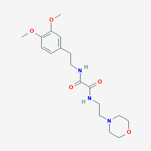 molecular formula C18H27N3O5 B4131794 N-[2-(3,4-dimethoxyphenyl)ethyl]-N'-[2-(4-morpholinyl)ethyl]ethanediamide 