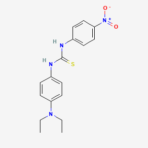 molecular formula C17H20N4O2S B4131829 N-[4-(diethylamino)phenyl]-N'-(4-nitrophenyl)thiourea 