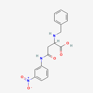 molecular formula C17H17N3O5 B4131837 N~2~-benzyl-N~4~-(3-nitrophenyl)asparagine 