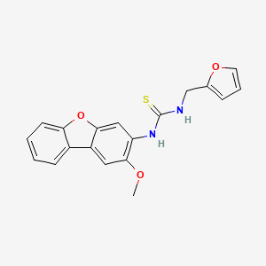 molecular formula C19H16N2O3S B4131855 N-(2-furylmethyl)-N'-(2-methoxydibenzo[b,d]furan-3-yl)thiourea 