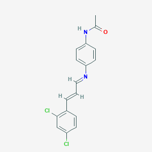 N-(4-{[3-(2,4-dichlorophenyl)-2-propenylidene]amino}phenyl)acetamide
