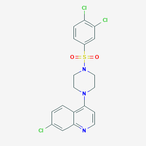 7-chloro-4-{4-[(3,4-dichlorophenyl)sulfonyl]-1-piperazinyl}quinoline