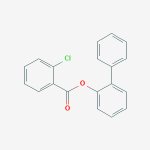 molecular formula C19H13ClO2 B413191 2-Chlorobenzoic acid, 2-biphenyl ester 