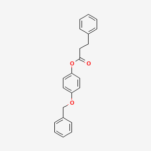 molecular formula C22H20O3 B4131912 4-(benzyloxy)phenyl 3-phenylpropanoate 