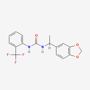 N-[1-(1,3-benzodioxol-5-yl)ethyl]-N'-[2-(trifluoromethyl)phenyl]urea