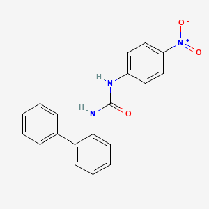 molecular formula C19H15N3O3 B4131930 N-2-biphenylyl-N'-(4-nitrophenyl)urea 