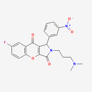 2-[3-(dimethylamino)propyl]-7-fluoro-1-(3-nitrophenyl)-1,2-dihydrochromeno[2,3-c]pyrrole-3,9-dione