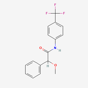 molecular formula C16H14F3NO2 B4131952 2-methoxy-2-phenyl-N-[4-(trifluoromethyl)phenyl]acetamide 