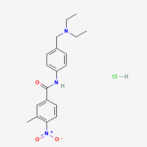 molecular formula C19H24ClN3O3 B4131959 N-{4-[(diethylamino)methyl]phenyl}-3-methyl-4-nitrobenzamide hydrochloride 